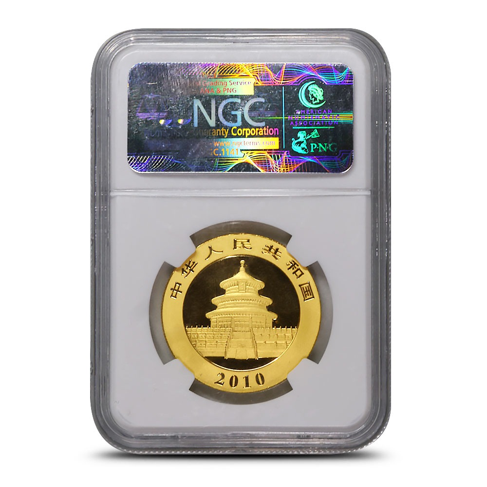 1 oz Chinese Gold Panda Coin MS70 (Random Year, Varied Label, PCGS or NGC) - Image 2