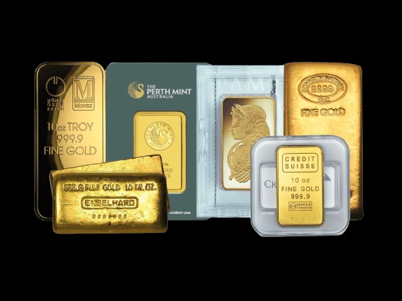 Common Designs for 10 oz Gold Bars