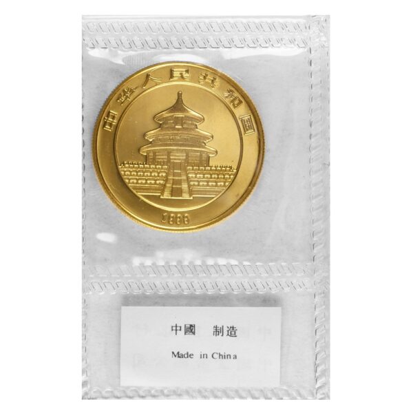 1999 1 oz Chinese Gold Panda Coin (Small Date, Sealed) - Image 4