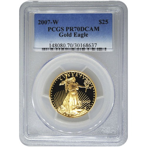 2007-W 1/2 oz Proof American Gold Ea