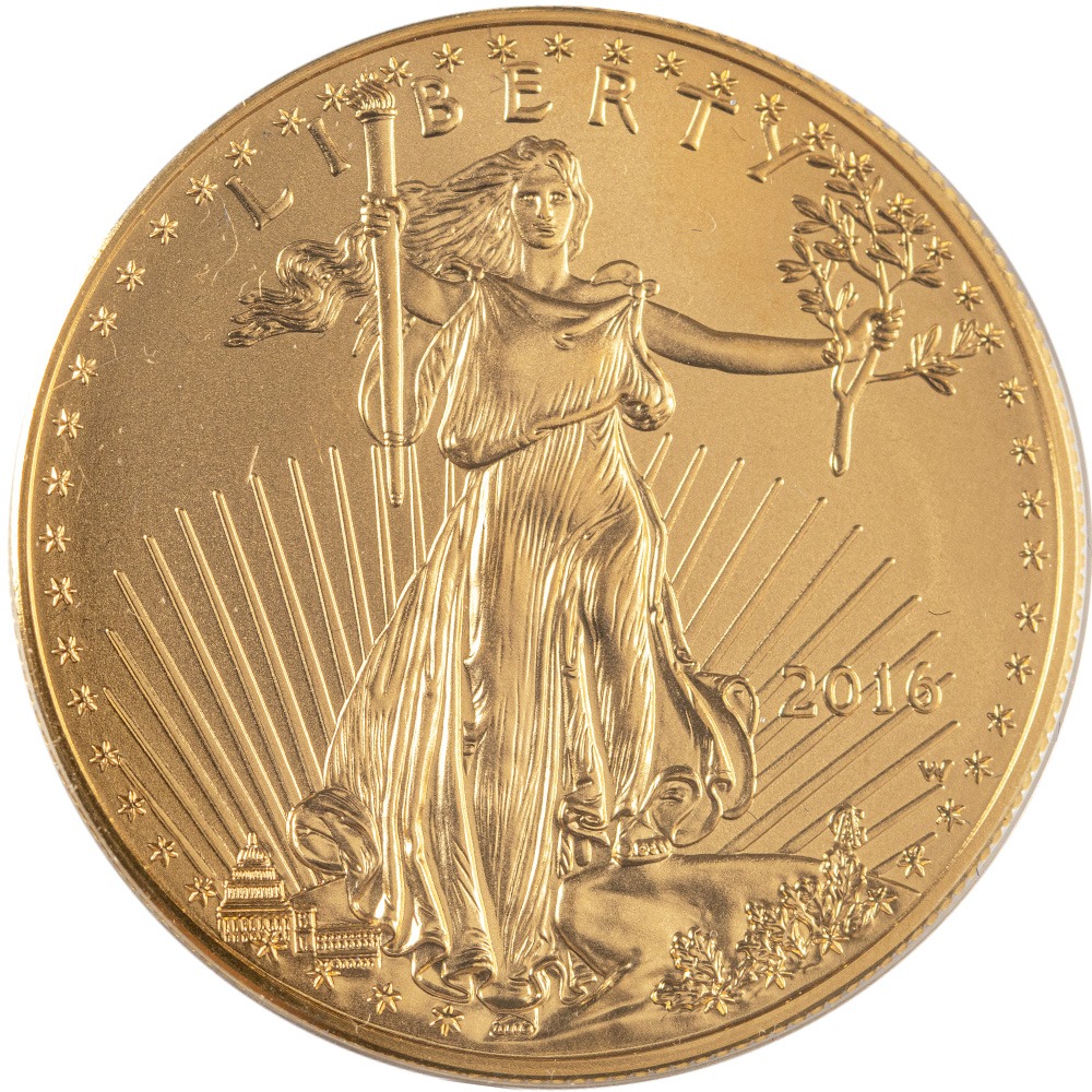 2016 1 oz Burnished American Gold Ea
