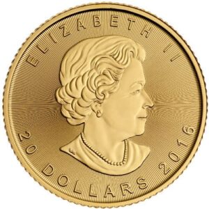 2016 1/2 oz Canadian Gold Maple Leaf Coin (BU)