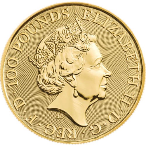 2022 1 oz British Maid Marian Gold Coin (BU) - Image 2