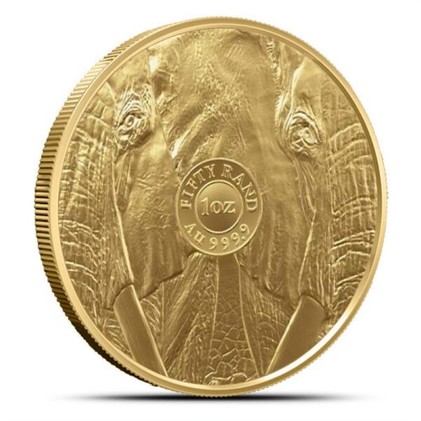 2022 1 oz South African Gold Big Five Elephant Coin (BU) - Image 2
