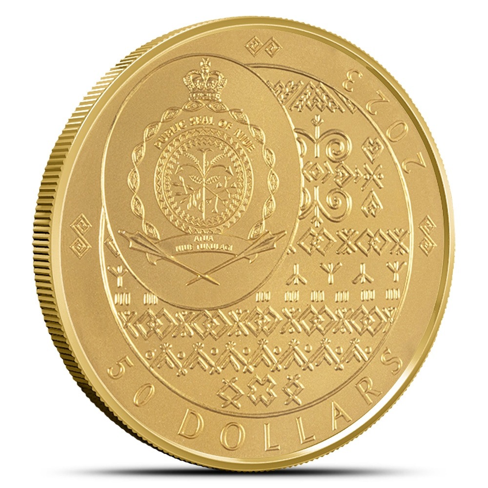 2023 1 oz Niue Gold Slovakia Eagle Coin (BU) - Image 2