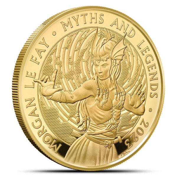 2023 1 oz Proof British Gold Morgan Le Fay Coin (Box + CoA) - Image 2