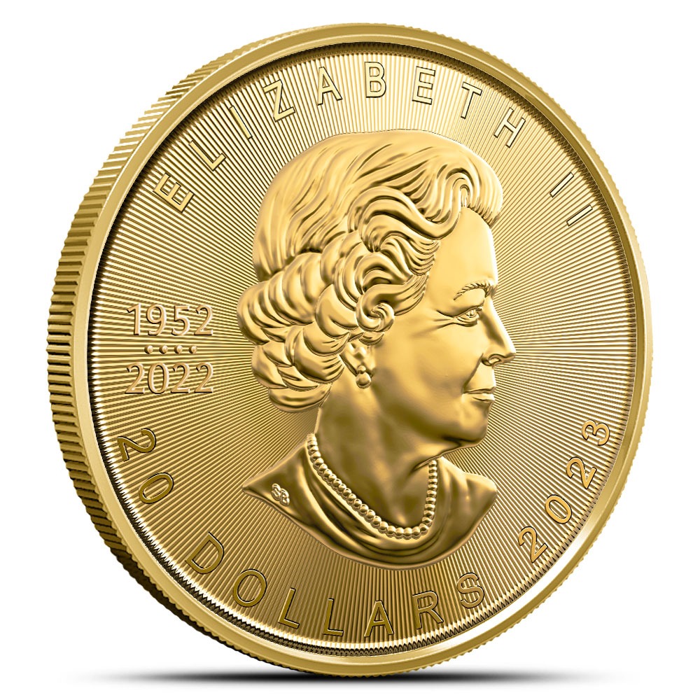 2023 1/2 oz Canadian Gold Maple Leaf Coin (BU) - Image 2