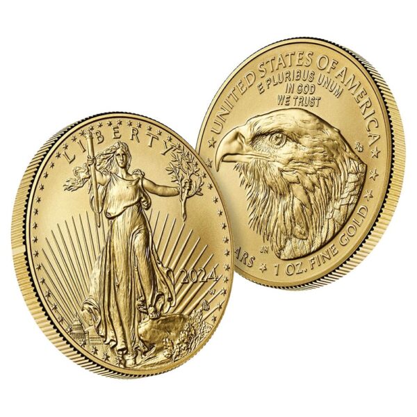 2024-W 1 oz Burnished American Gold Eagle Coin (Box + CoA) - Image 2