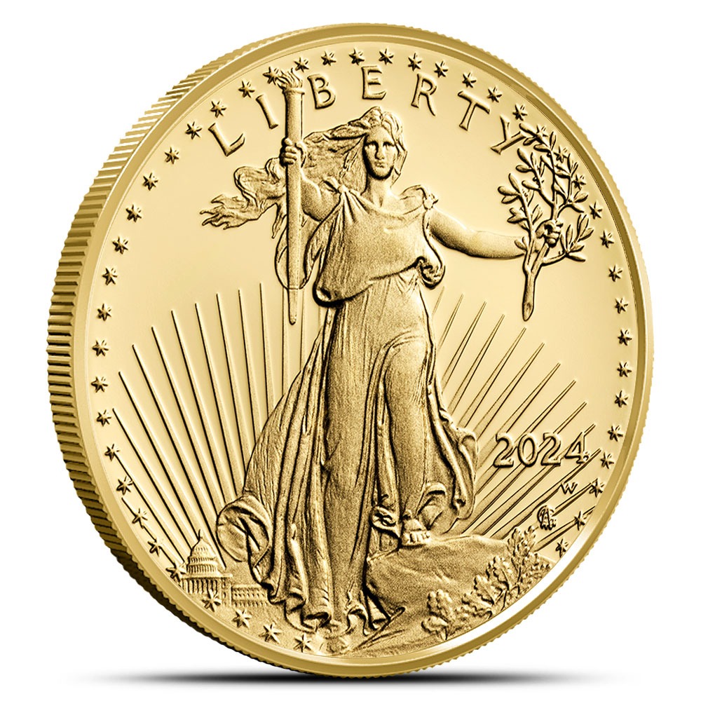 2024-W 1/2 oz Proof American Gold Eagle Coin (Box + CoA) - Image 2