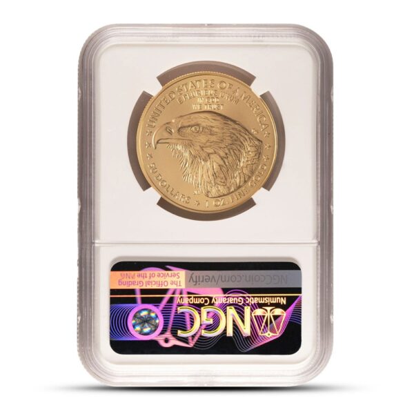 2025 1 oz American Gold Eagle Coin NGC MS69 ER - Image 2