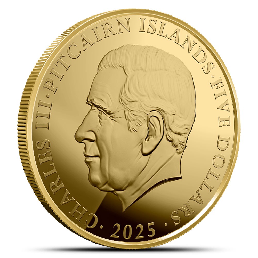 2025 1 oz Pitcairn Islands Gold Ocean Wonders Turtle Coin (BU) - Image 2