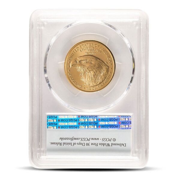 2025 1/2 oz American Gold Eagle Coin PCGS MS70 FS - Image 2