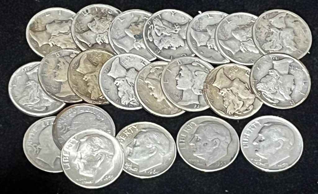90%, 40%, and 35% US Silver Coins