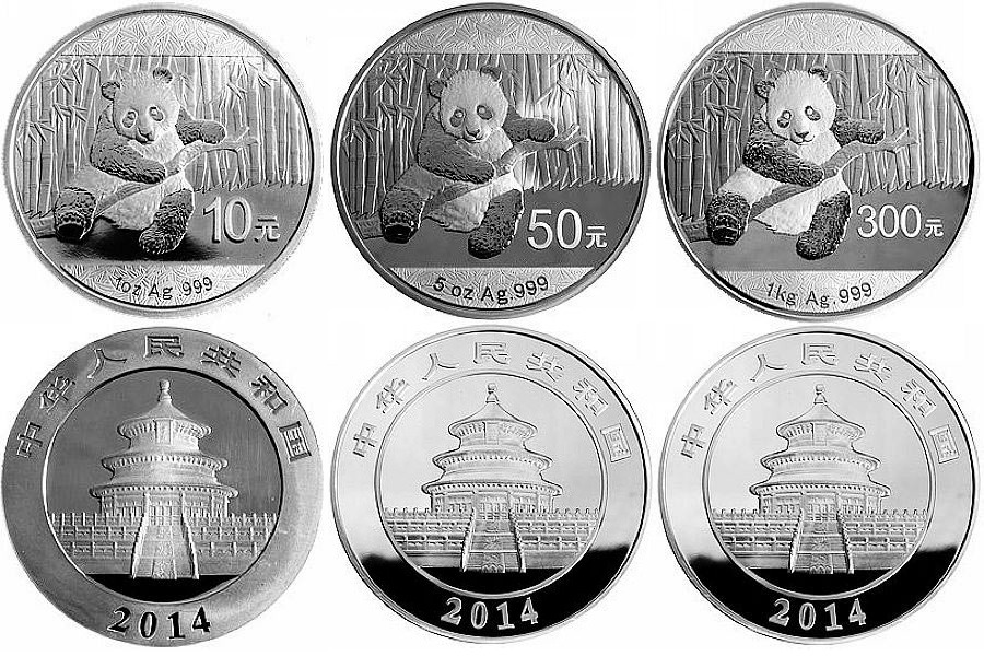 Chinese Silver Pandas