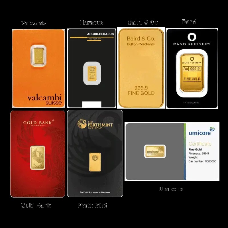 many 20 gram gold bars