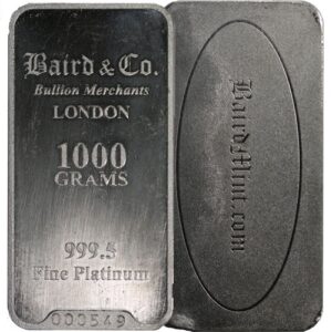 Buy 1 Kilo Platinum Bars Online (Varied Condition, Any Mint)