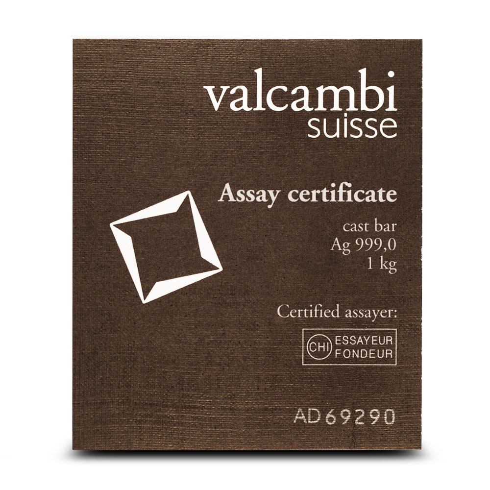 Buy 1 Kilo Valcambi Cast Silver Bar (New w/ Assay) - Image 3