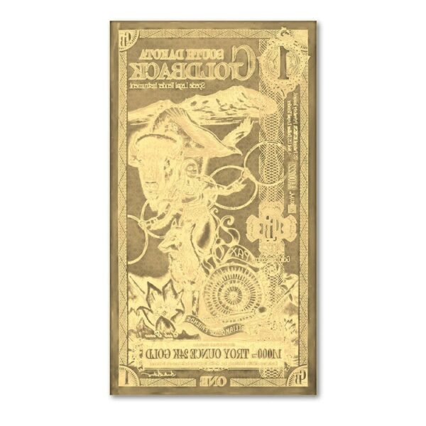 1 South Dakota Goldback Gold Note (100 Pack, New) - Image 3