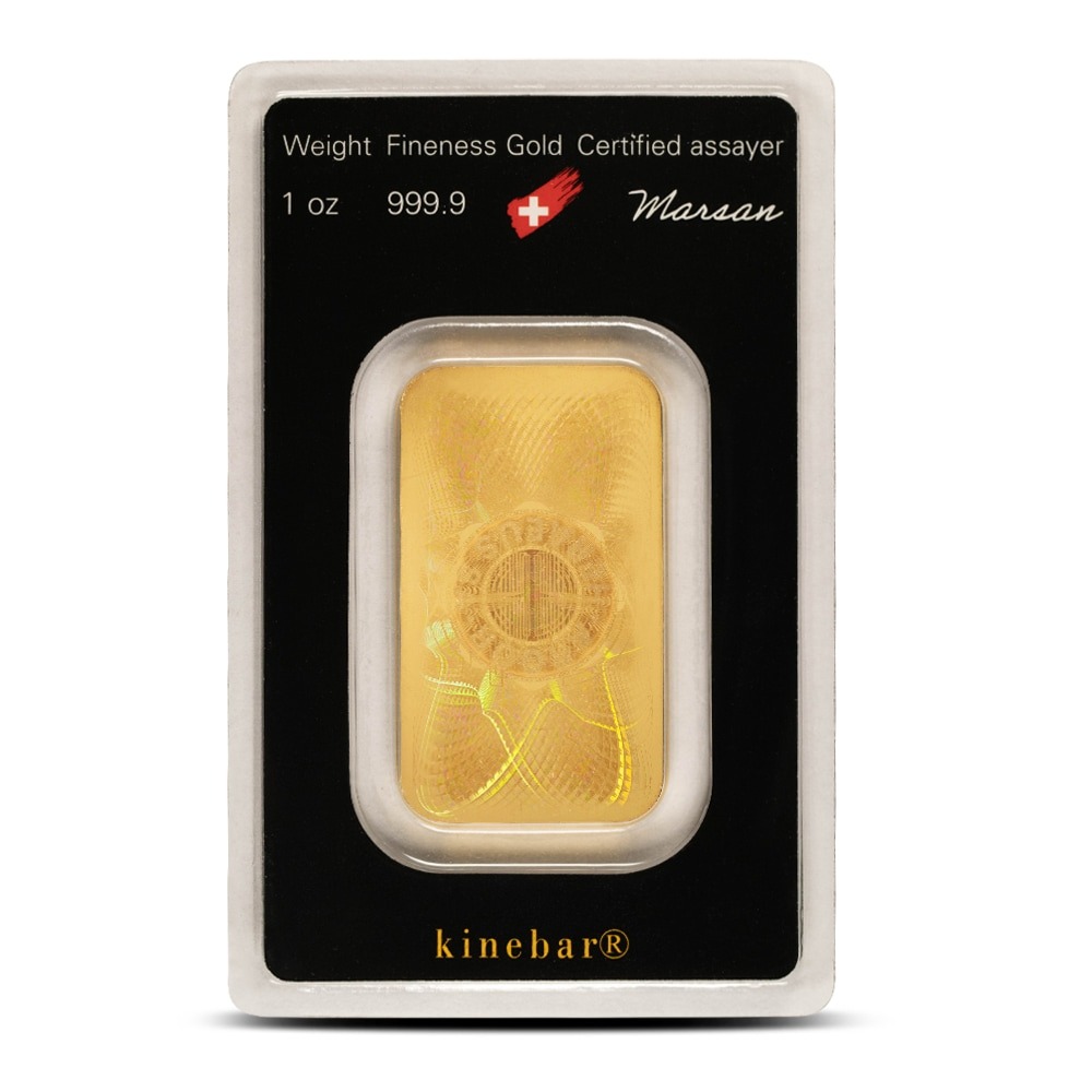 1 oz Argor Heraeus Kinebar Gold Bar (New w/ Assay) - Image 2