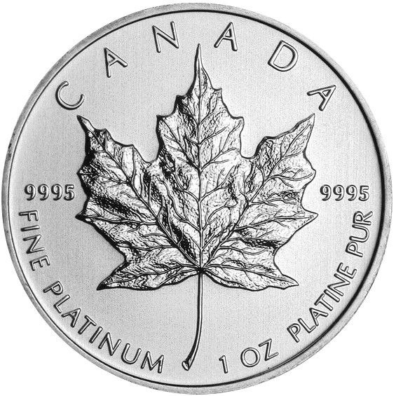 1 oz Canadian Platinum Maple Leaf Co