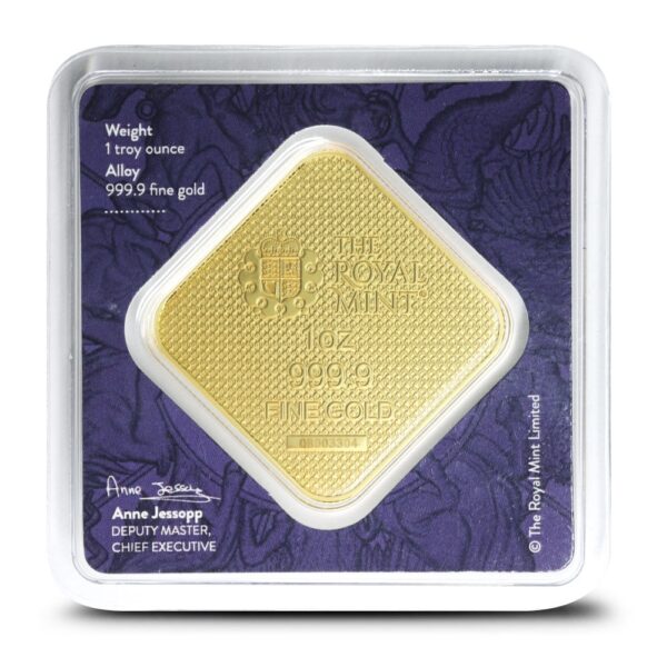 1 oz The Royal Mint Queens Beast Completer Gold Bar (New) - Image 3