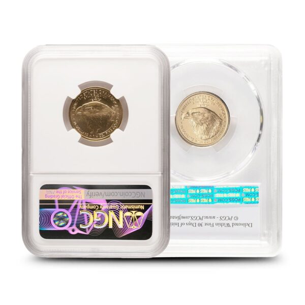 Buy 1/4 oz American Gold Eagle MS70 (Random Year, Varied Label, PCGS or NGC) - Image 2