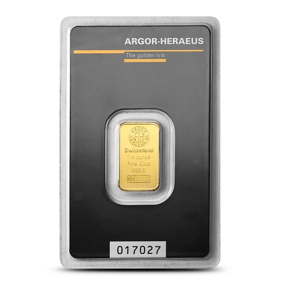 Buy 1/4 oz Argor Heraeus Gold Bar