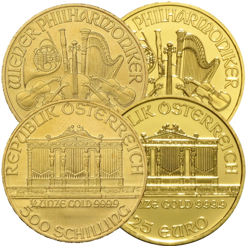 1/4 oz Austrian Gold Philharmonic