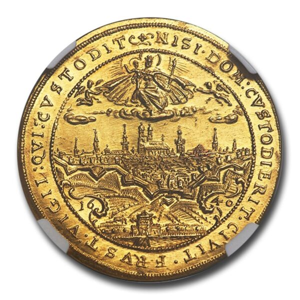 1640 Germany Gold 5 Ducat Maximilian I MS-64 NGC - Image 2
