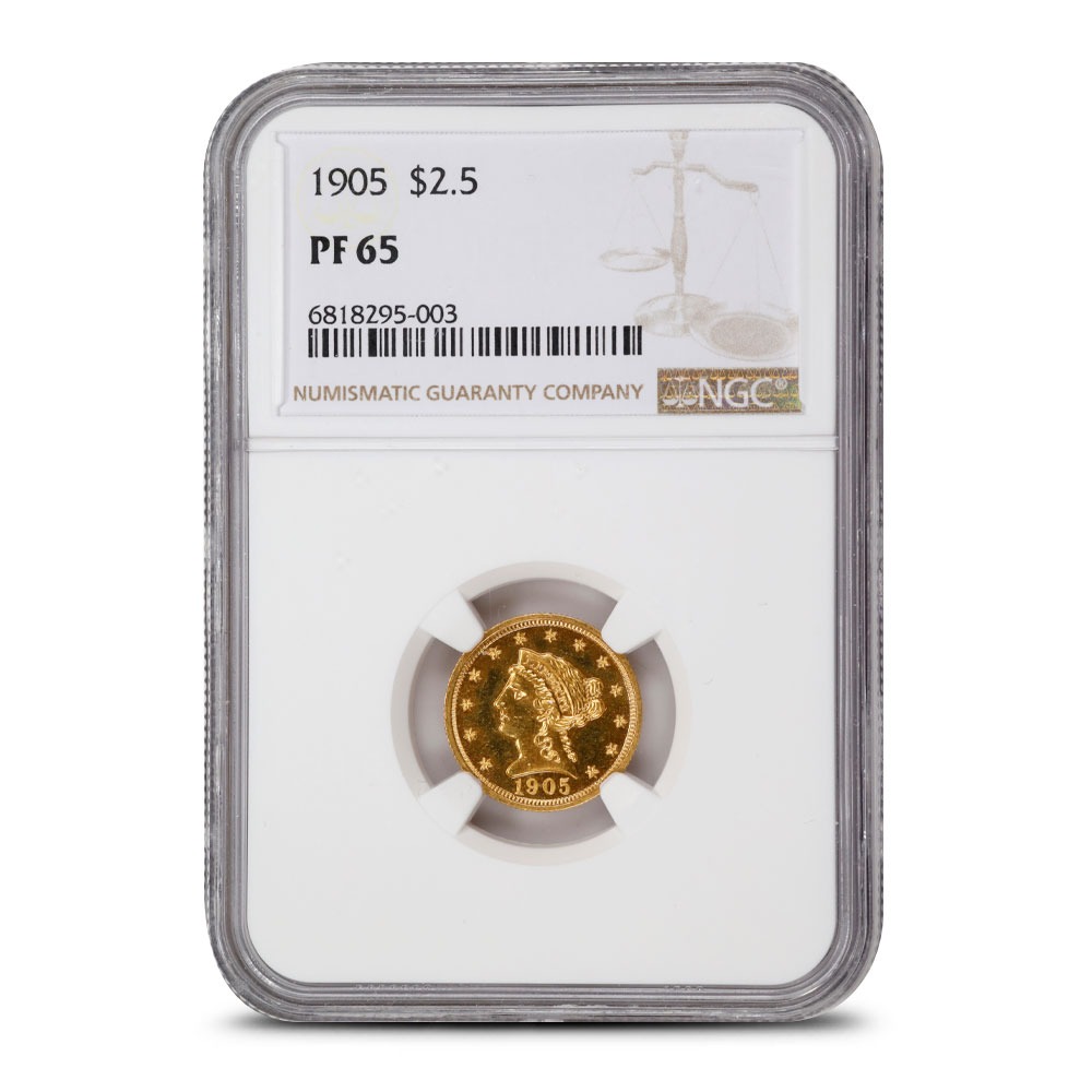 1905 Proof Pre-33 $2.50 Liberty Gold