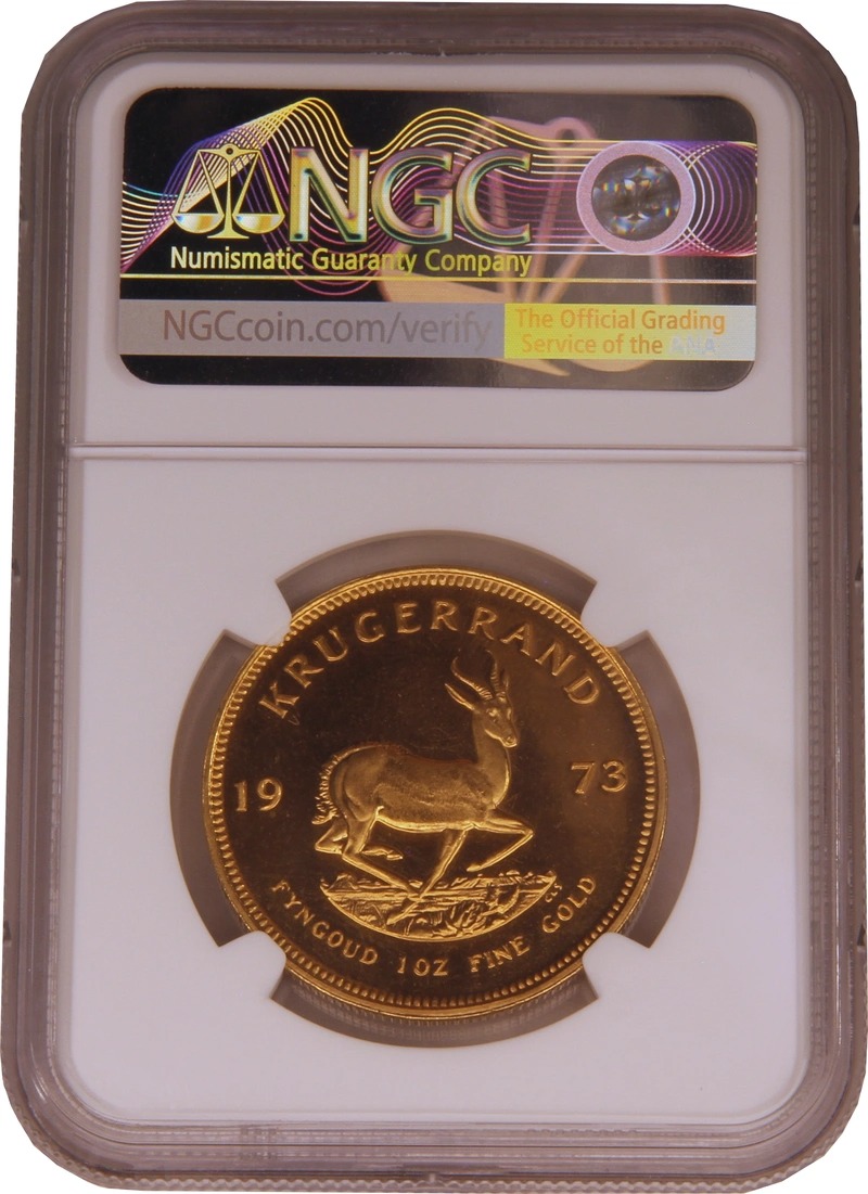 1973 Proof Krugerrand 1 oz Gold Coin NGC PF66 - Image 2