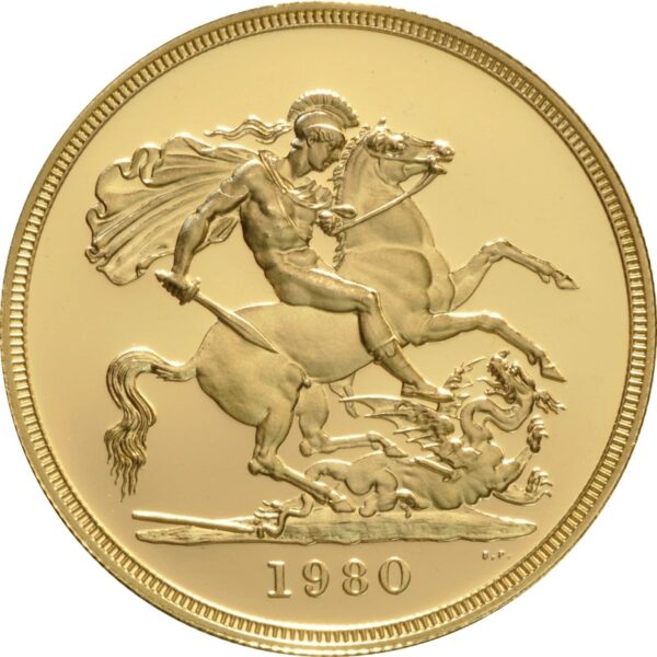 1980 Proof Gold Sovereign 4 Coin Set Boxed - Image 3