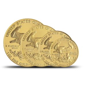 1988 4-Coin Proof American Gold Eagle Set (Box + CoA)