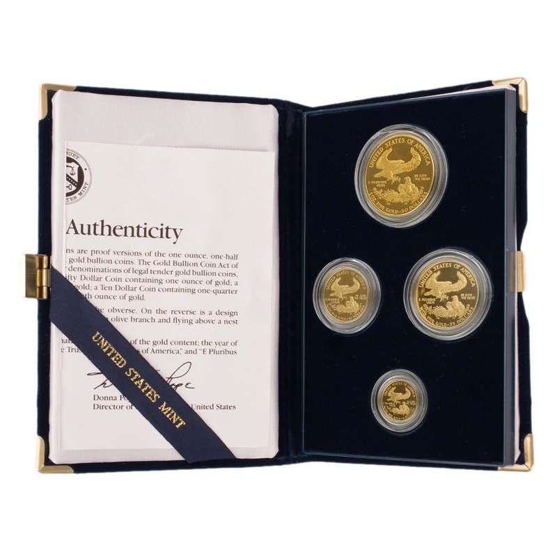 Buy 1990 Proof Gold Eagle 4 Coin Set