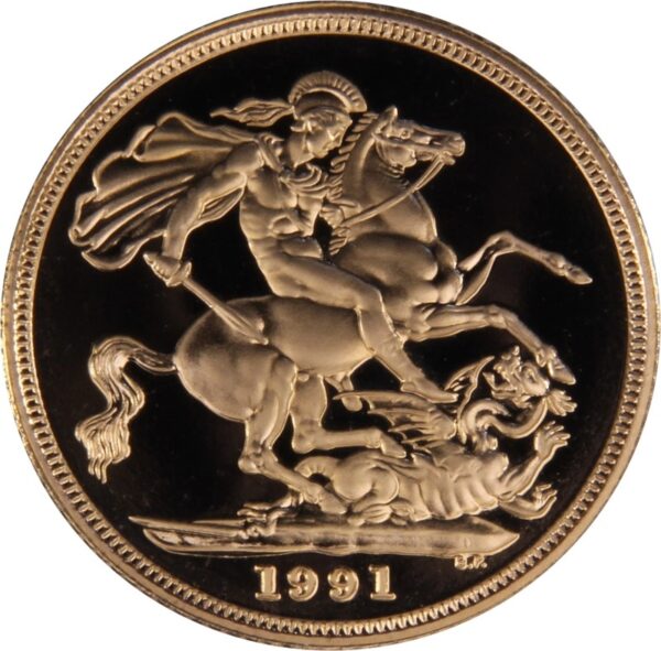 1991 Proof Gold Sovereign 4 Coin Set Boxed - Image 3