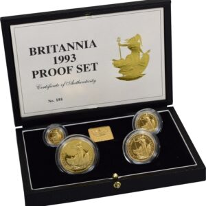 1993 Proof Gold Britannia 4 Coin Set