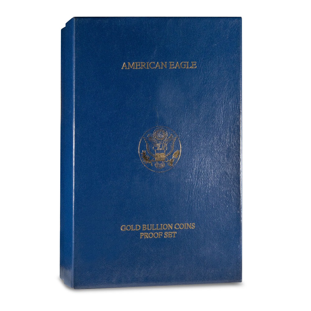 1996-W 4-Coin Proof American Gold Eagle Set (Box + CoA) - Image 4