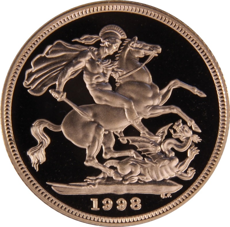 1998 Proof Gold Sovereign 4 Coin Set Boxed - Image 3