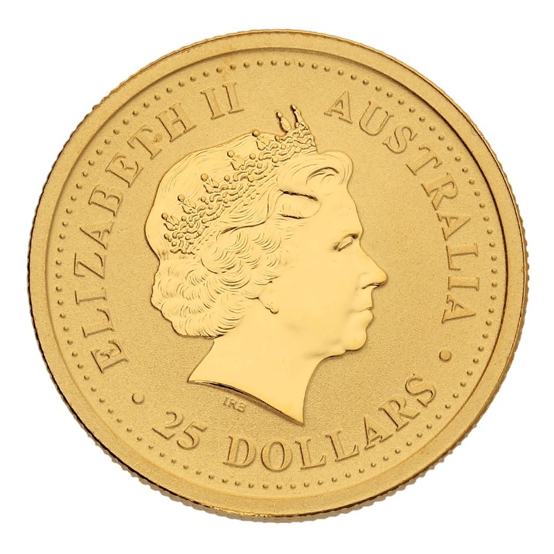 1999 1/4 oz Australian Kangaroo Gold Nugget Coin - Image 2
