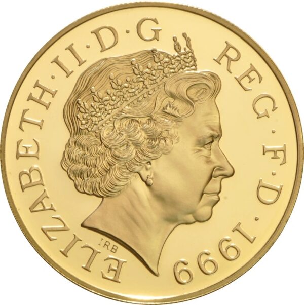 1999 Proof Gold Crown £5 Coin Diana Princess of Wales Memorial NGC PF68 - Image 2