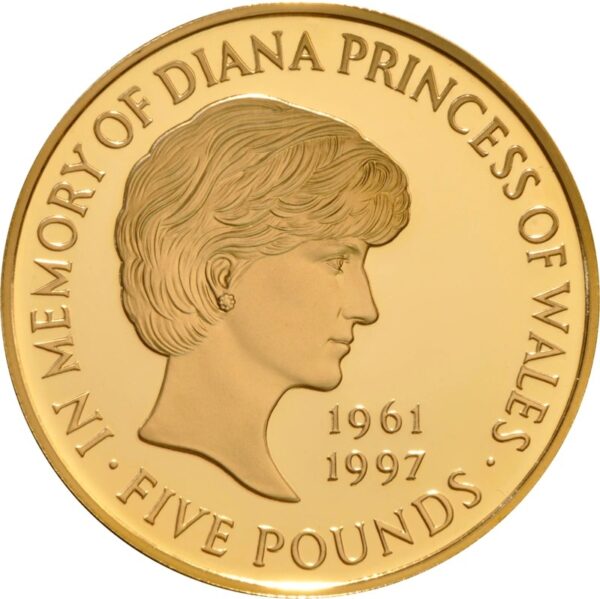 1999 Proof Gold Crown £5 Coin Diana Princess of Wales Memorial NGC PF68 - Image 3
