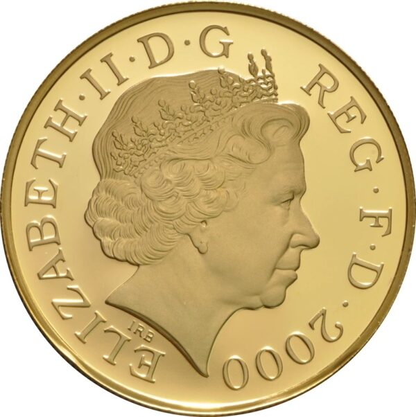 2000 Proof Gold Crown £5 Coin Queen Mother Boxed - Image 2