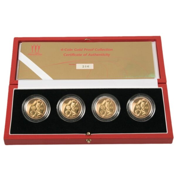 2002 Proof £2 Gold 4 Coin Set Common