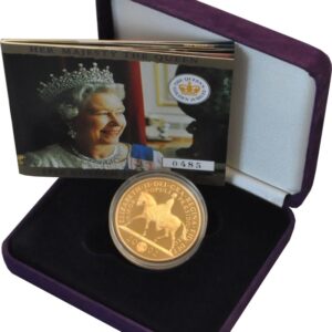 2002 Proof Gold Crown £5 Coin Golden