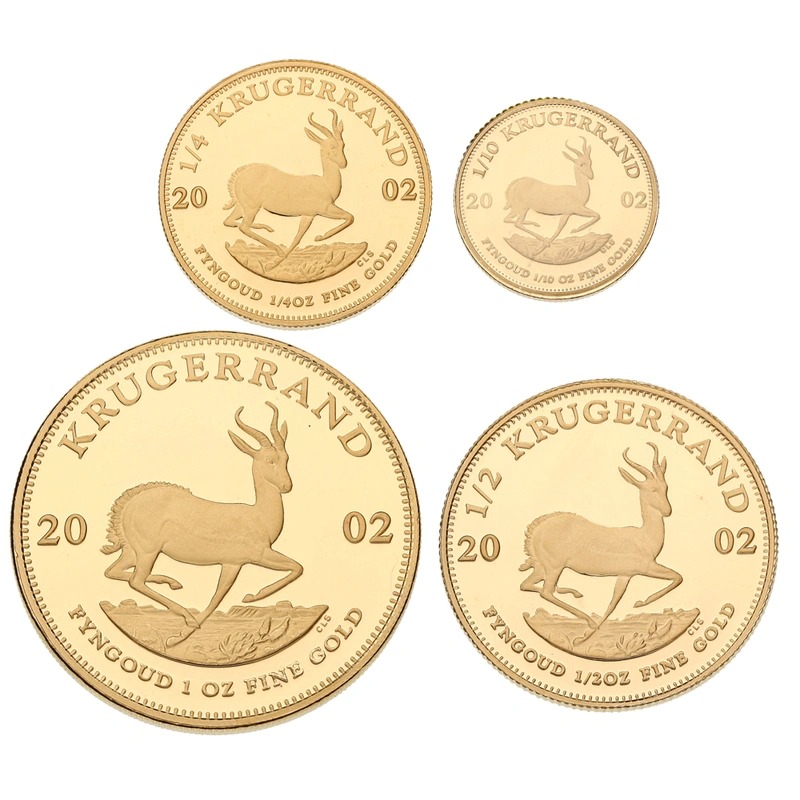 2002 Proof Krugerrand Gold Coin Prestige 4 Coin Set Boxed - Image 3