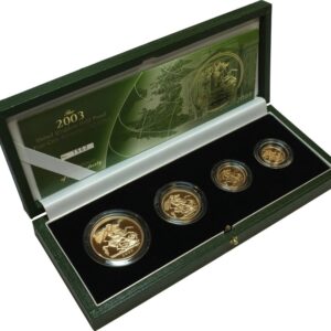 2003 Proof Gold Sovereign 4 Coin Set