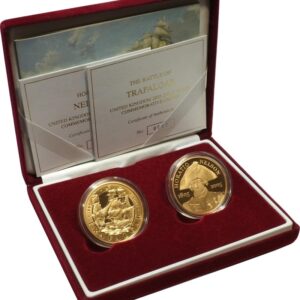 2005 Twin Gold £5 Proof Crown set Ne