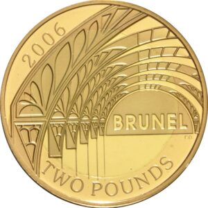 2006 Proof £2 Gold Coin Double Set Brunel the Man and his Achievements Boxed