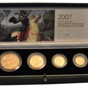 2007 Proof Gold Sovereign 4 Coin Set