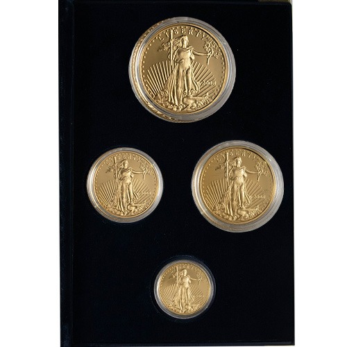 2008-W 4-Coin Proof American Gold Ea